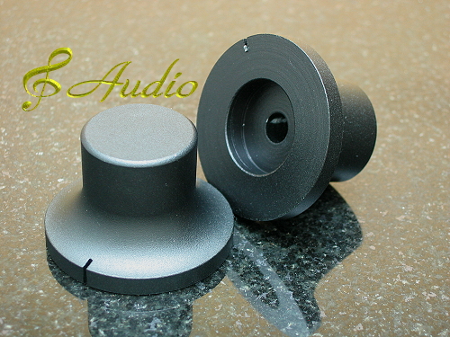 pcs 48mmD x 26mmL Black Color Solid Aluminum Knobs  